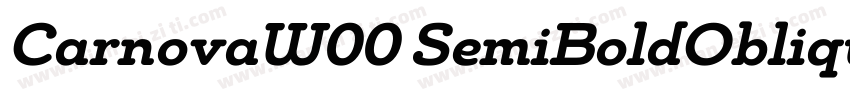 CarnovaW00 SemiBoldOblique Regular字体转换